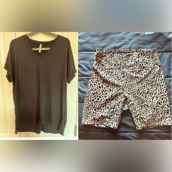 Embrace life v neck t short set size 1X - Picture 1 of 9